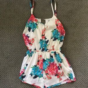 Floral romper, size small.
